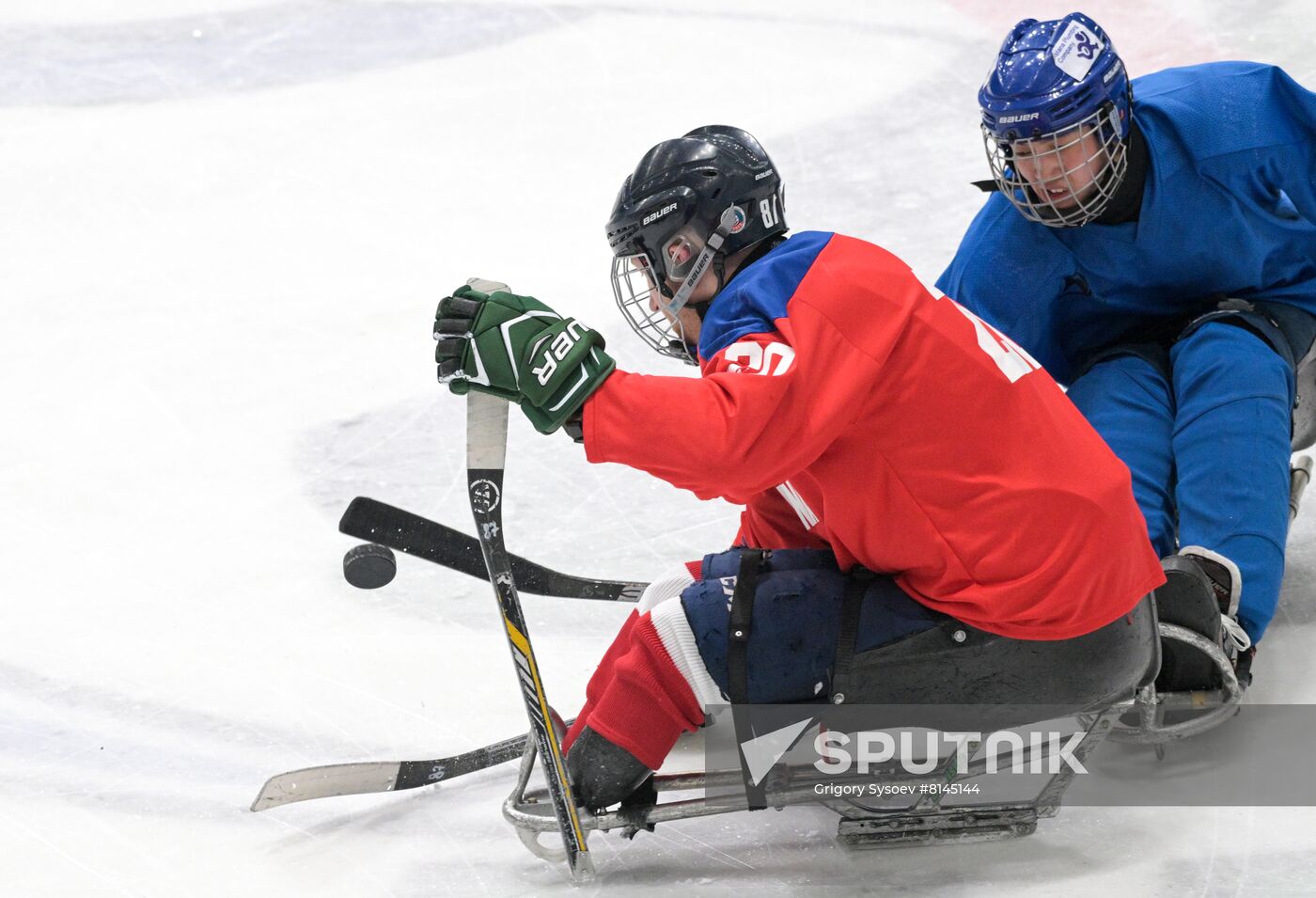 Russia Paralympians Winter Games Sledge Hokey Tarlan -Armenia