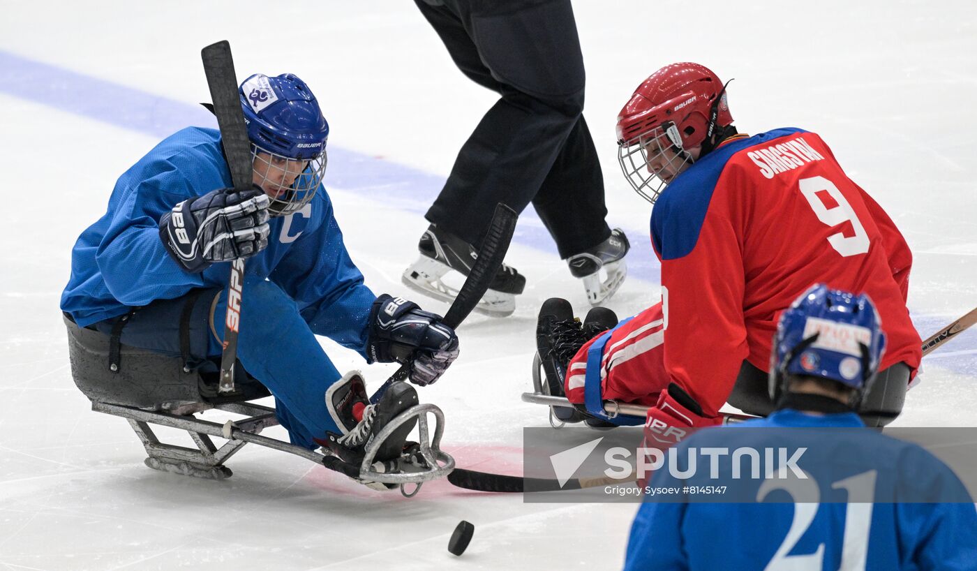 Russia Paralympians Winter Games Sledge Hokey Tarlan -Armenia