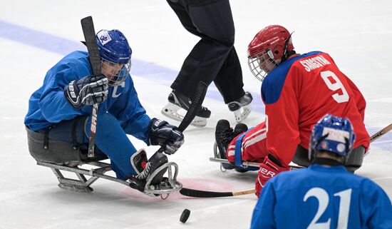 Russia Paralympians Winter Games Sledge Hokey Tarlan -Armenia