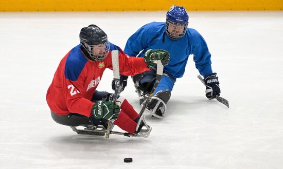 Russia Paralympians Winter Games Sledge Hokey Tarlan -Armenia