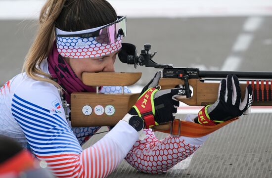 Russia Paralympians Winter Games Biathlon