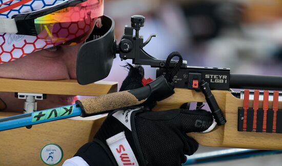 Russia Paralympians Winter Games Biathlon