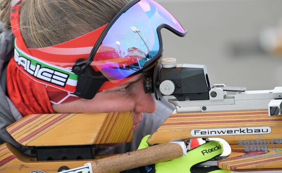 Russia Paralympians Winter Games Biathlon