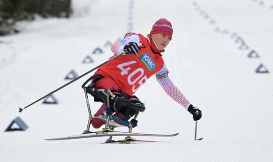 Russia Paralympians Winter Games Biathlon