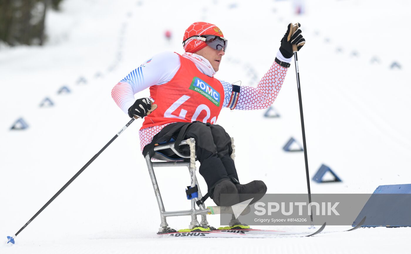 Russia Paralympians Winter Games Biathlon