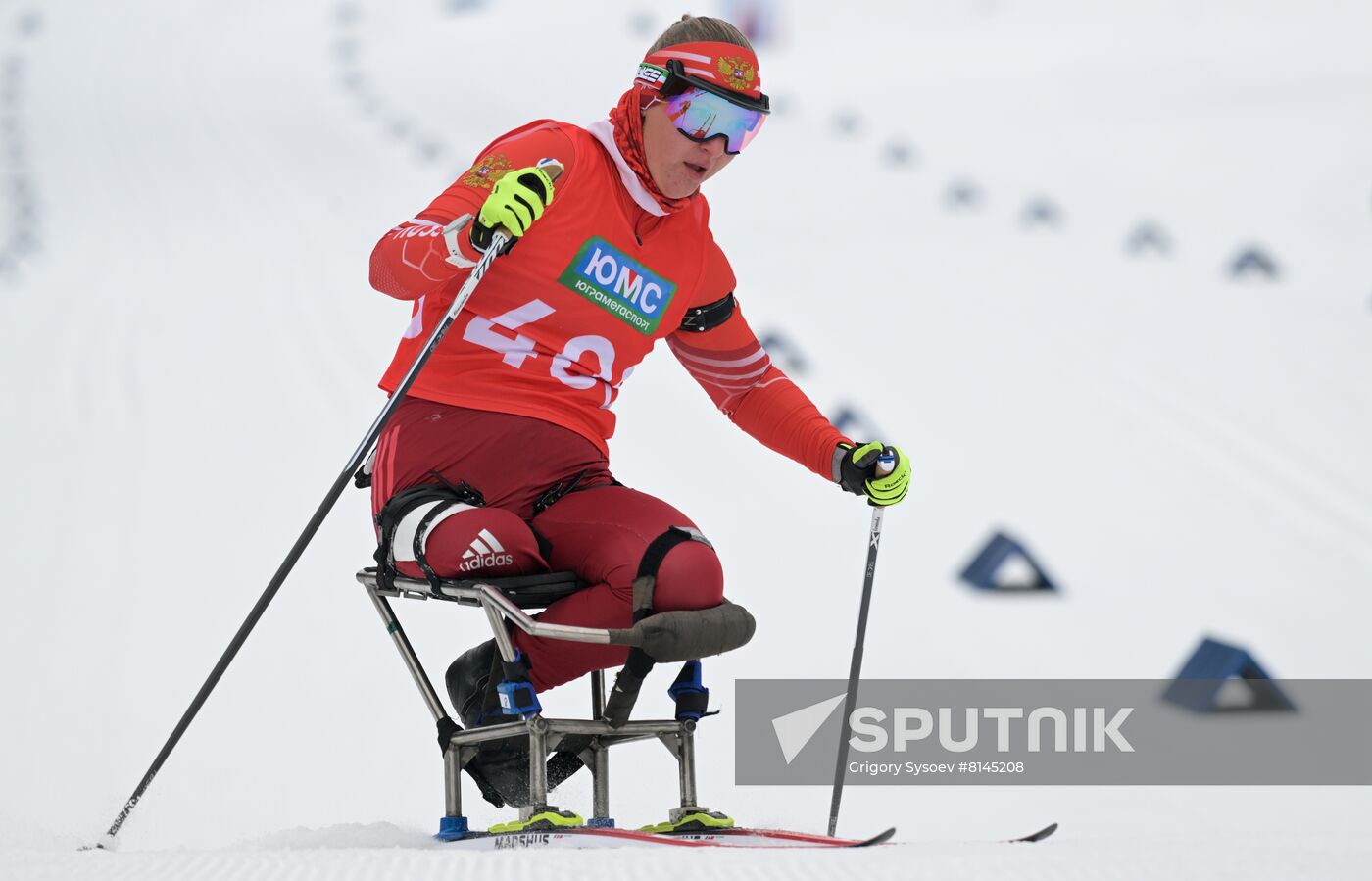 Russia Paralympians Winter Games Biathlon