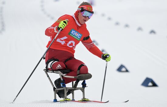 Russia Paralympians Winter Games Biathlon