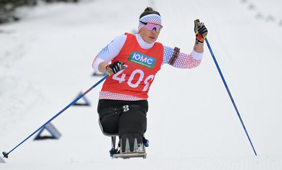 Russia Paralympians Winter Games Biathlon