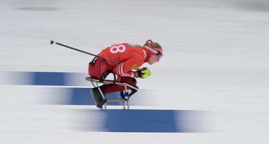 Russia Paralympians Winter Games Biathlon