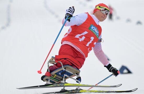 Russia Paralympians Winter Games Biathlon