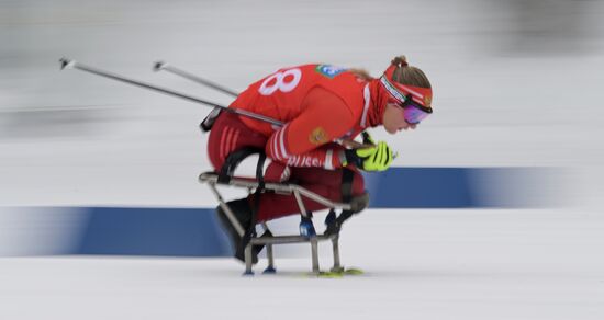 Russia Paralympians Winter Games Biathlon