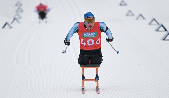 Russia Paralympians Winter Games Biathlon