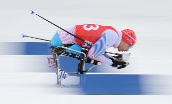 Russia Paralympians Winter Games Biathlon