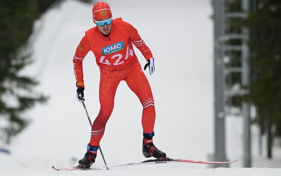 Russia Paralympians Winter Games Biathlon