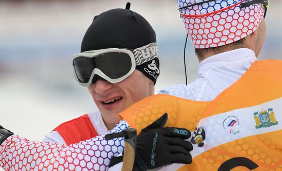 Russia Paralympians Winter Games Biathlon