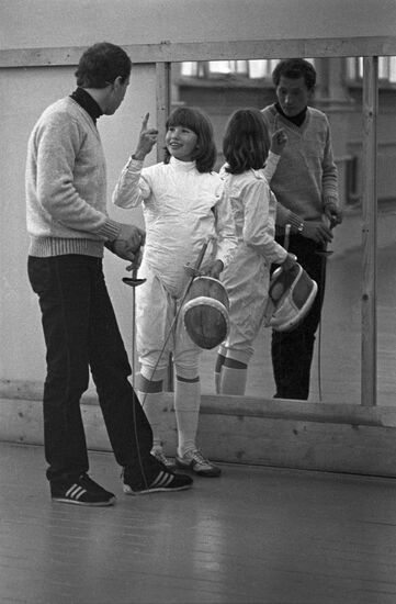 Soviet athletes Boris Grishin and Valentina Rastvorova's family