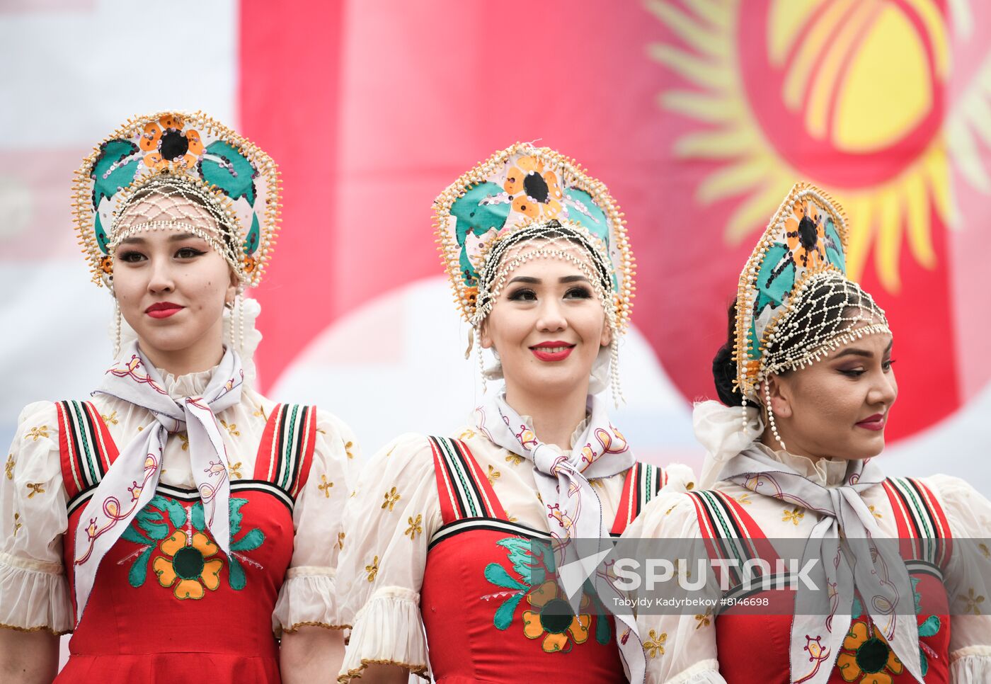 Kyrgyzstan Russia Military Support Rally