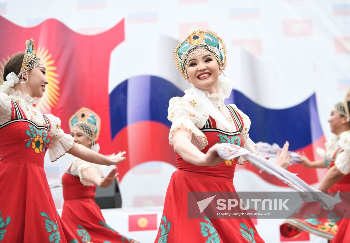 Kyrgyzstan Russia Military Support Rally