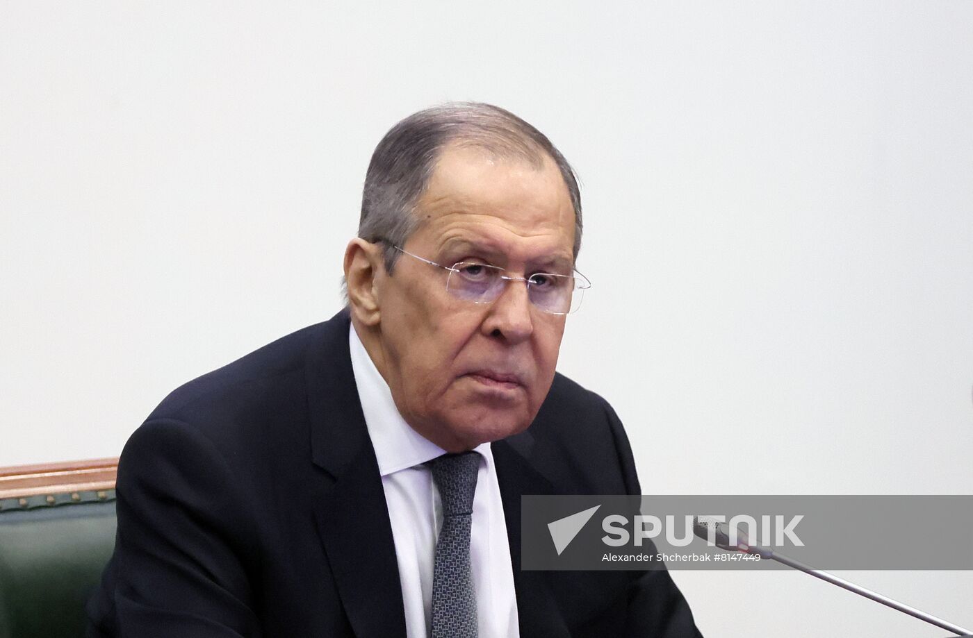 Russian Foreign Minister Sergey Lavrov addresses the audience during a meeting with students and lecturers at the Moscow State Institute of International Relations (MGIMO) in Moscow, Russia. Location: Russia, Moscow. Author: Alexander Shcherbak/Sputnik. Russia Lavrov