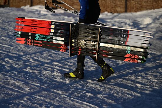 Russia Cross-Country Skiing Championship Training