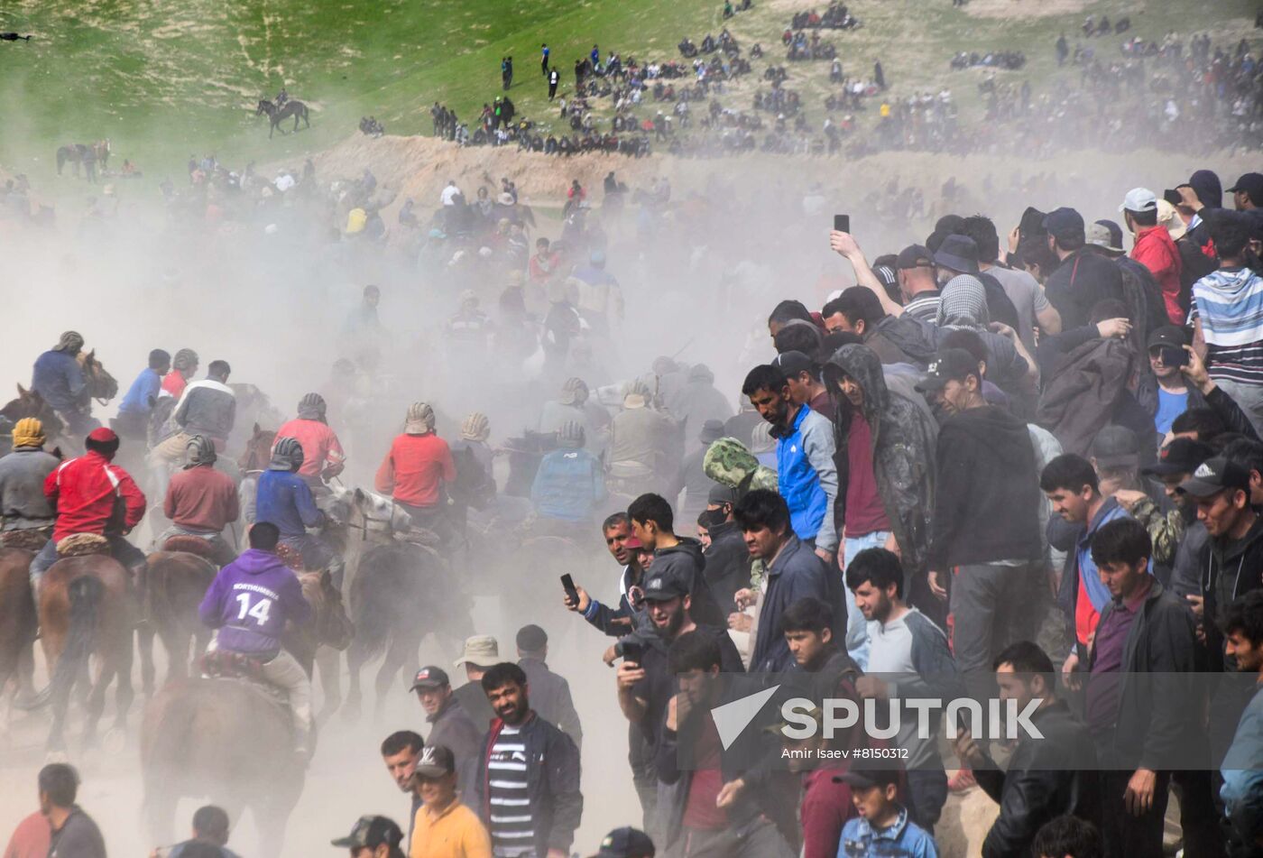 Tajikistan Buzkashi Traditional Horse Game