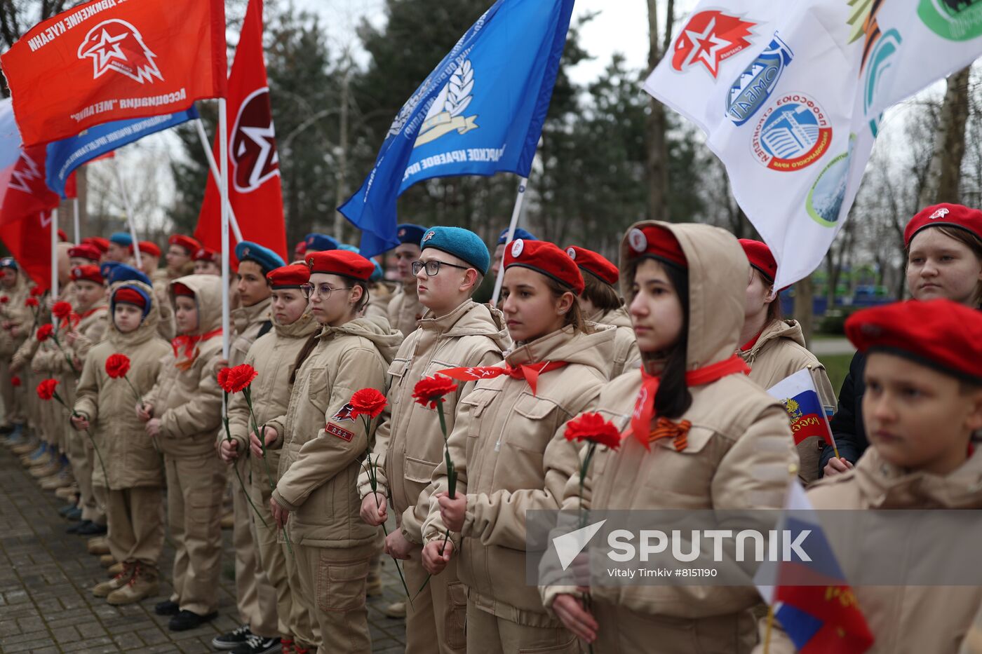 Russia Military Support Rallies