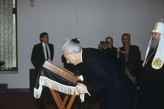 President of Italy Francesco Maurizio Cossiga visits Russia