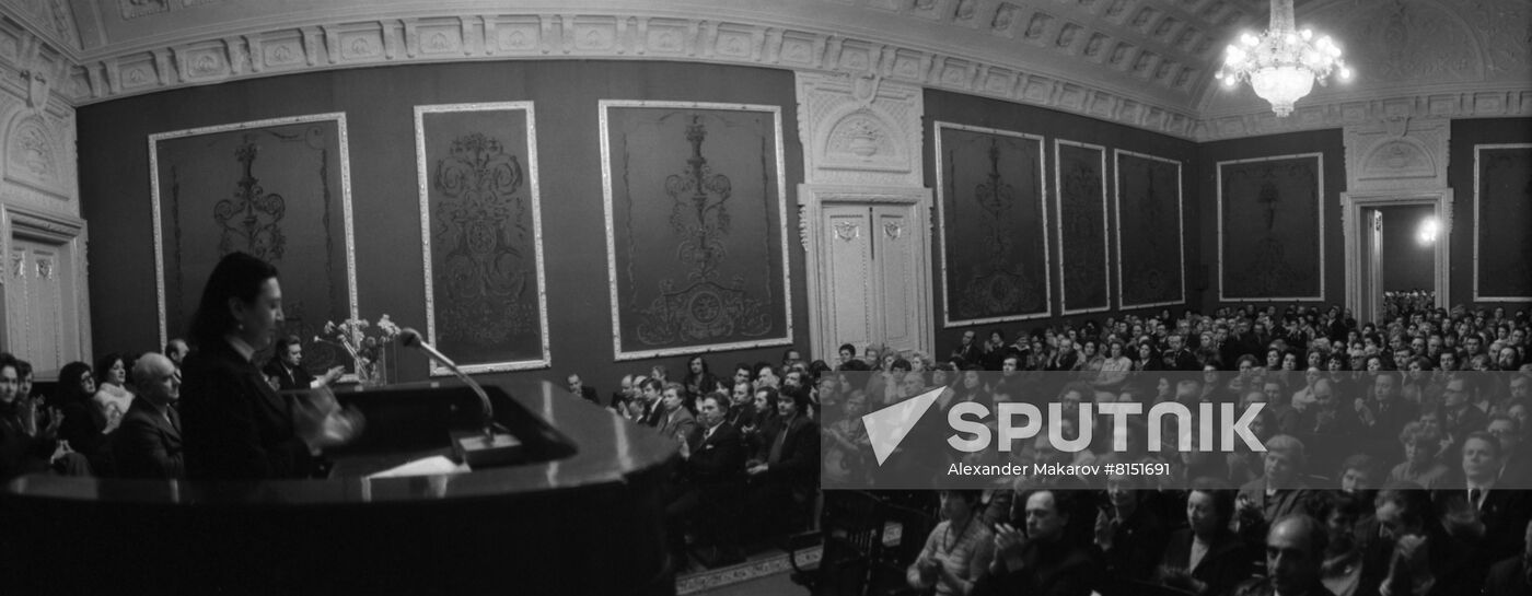 State Bolshoi Theater of USSR nominates candidates for deputies of USSR Supreme Soviet