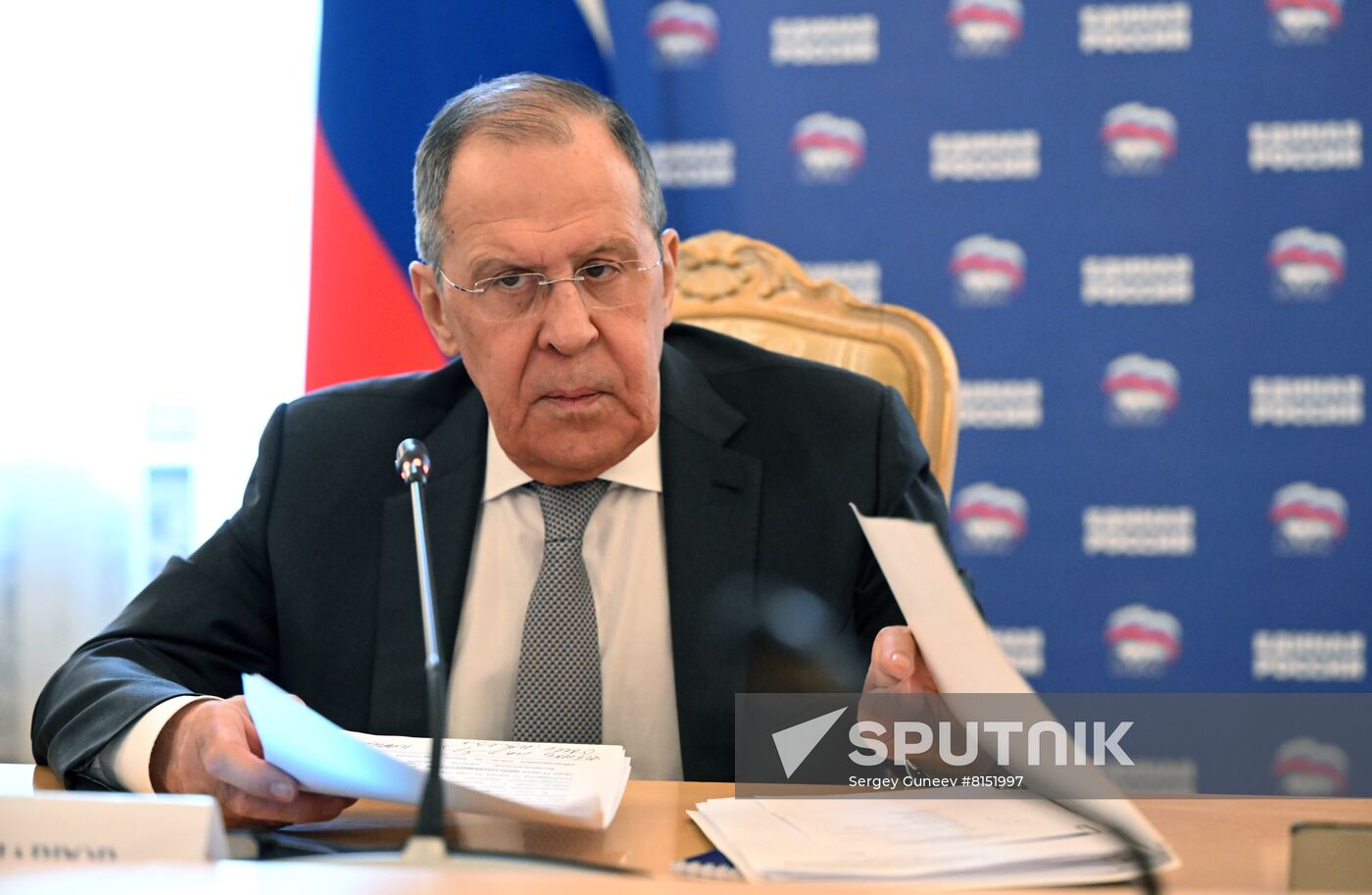 Russia Lavrov United Russia Party Commission