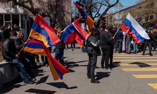 Armenia Russia Military Support Rally