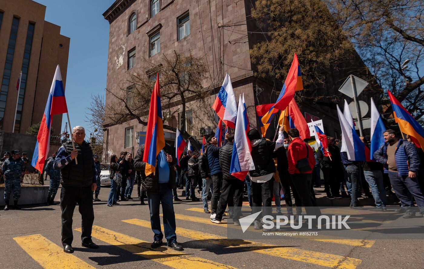 Armenia Russia Military Support Rally