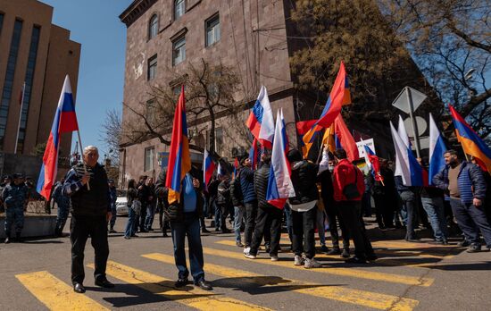 Armenia Russia Military Support Rally