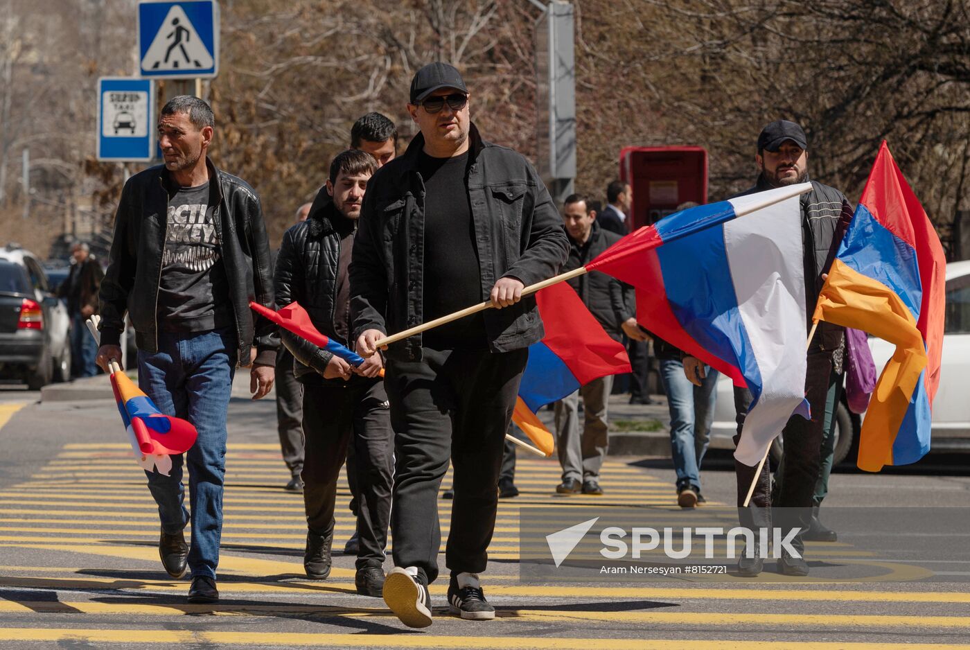 Armenia Russia Military Support Rally