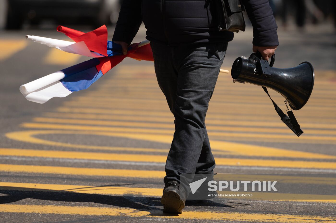 Armenia Russia Military Support Rally