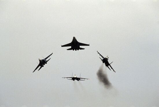 Air show at Russian Air Force Kubinka air base