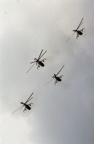 Air show at Russian Air Force Kubinka air base