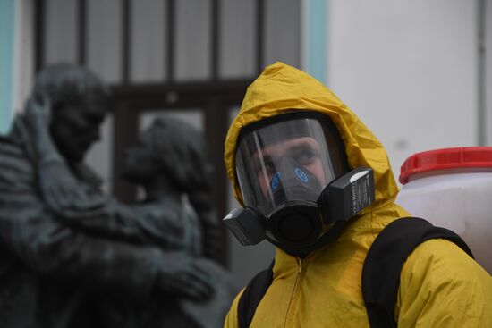 Russia Coronavirus Disinfection
