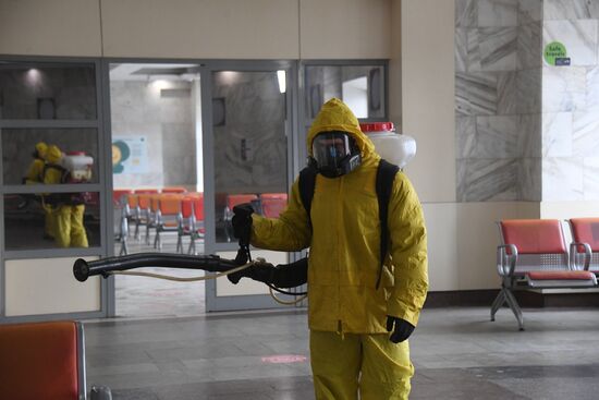 Russia Coronavirus Disinfection