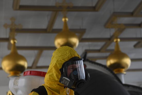 Russia Coronavirus Disinfection
