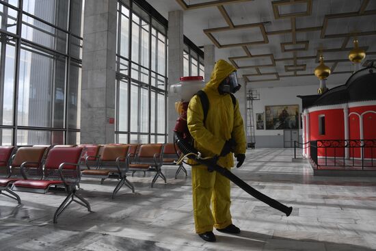 Russia Coronavirus Disinfection