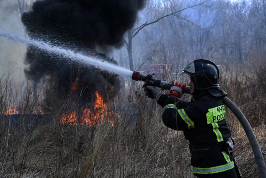 Russia Fire-Fighting Exercises