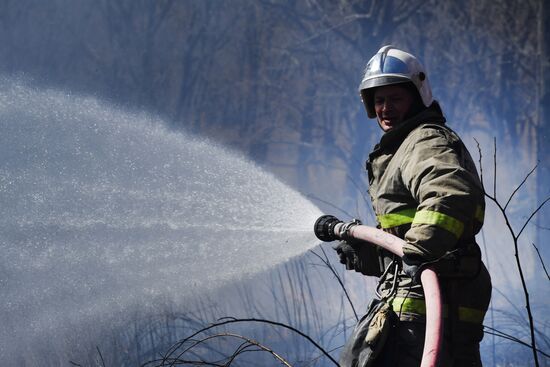 Russia Fire-Fighting Exercises