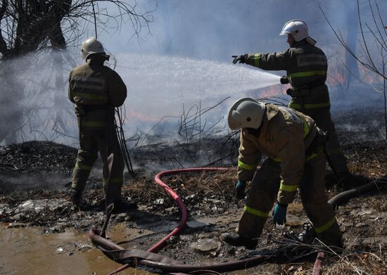 Russia Fire-Fighting Exercises