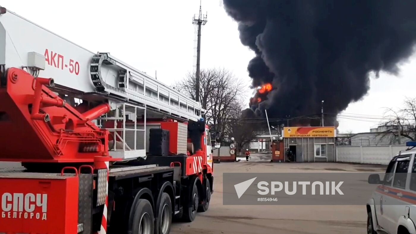 Russia Oil Depot Fire