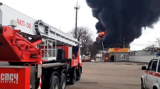 Russia Oil Depot Fire