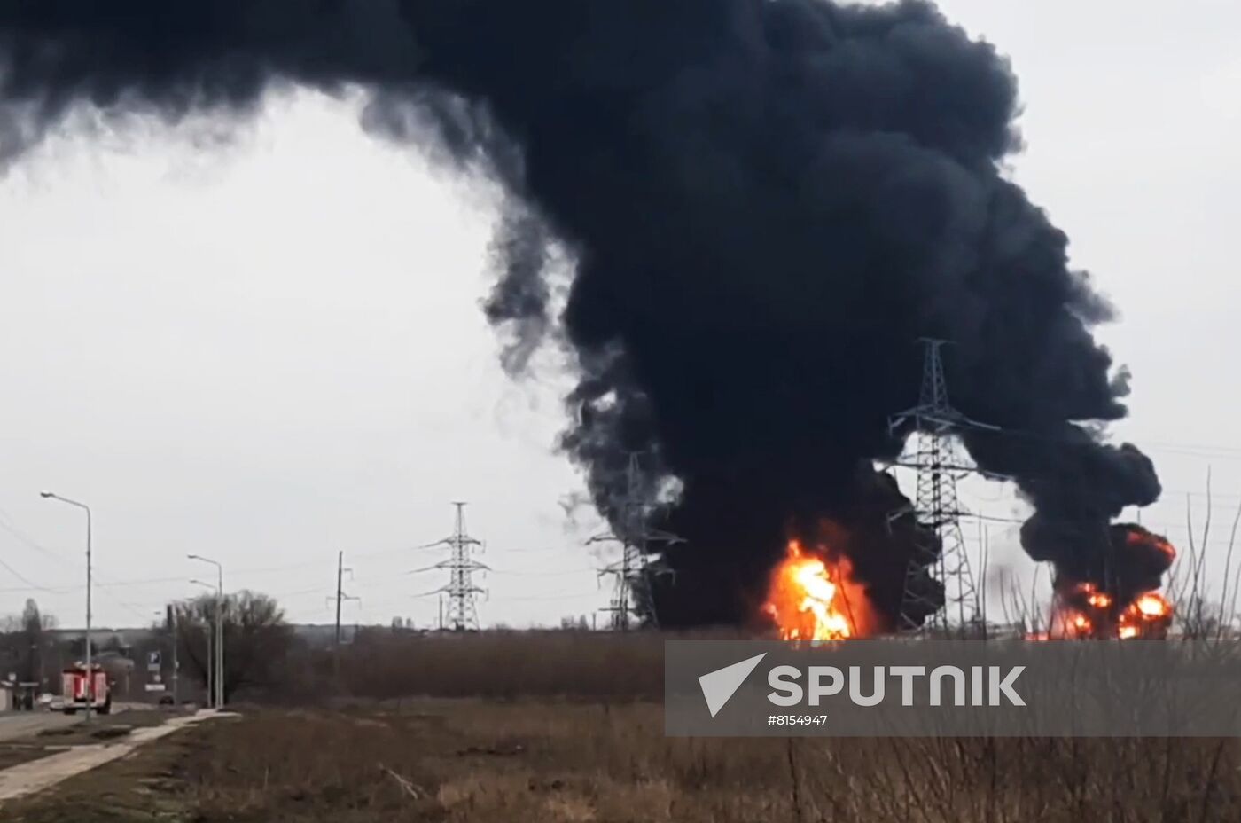 Russia Oil Depot Fire