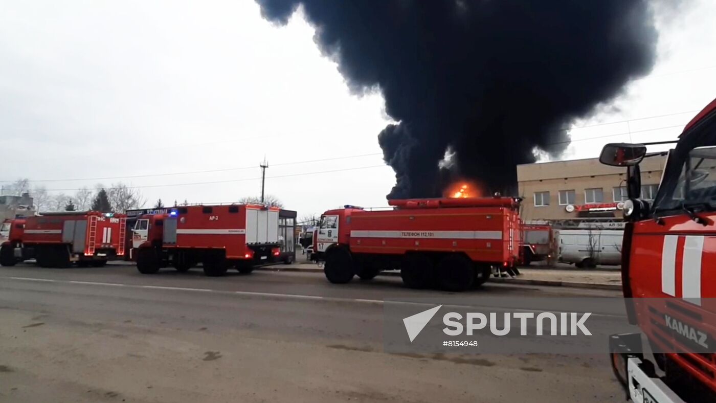 Russia Oil Depot Fire