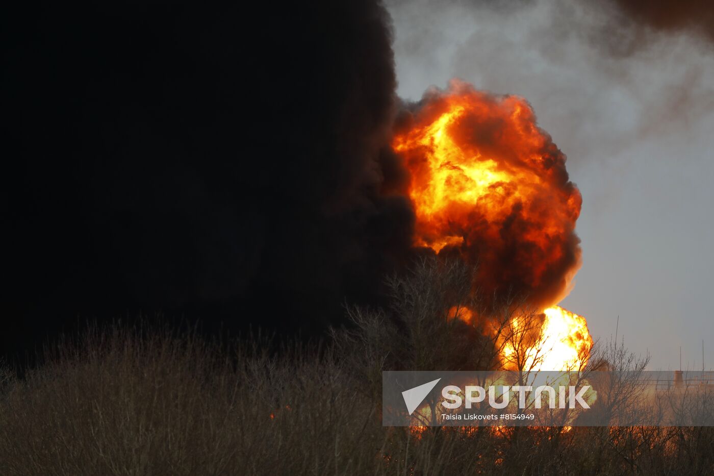 Russia Oil Depot Fire