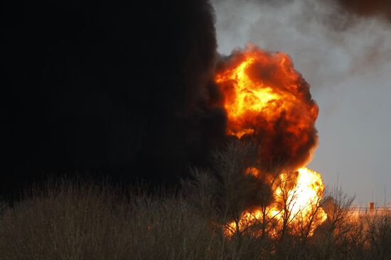 Russia Oil Depot Fire