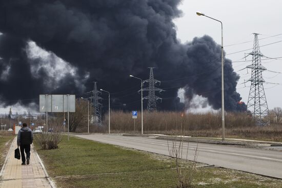 Russia Oil Depot Fire